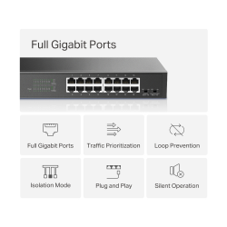Mercusys MS116GS 16-Port Gigabit Desktop/Rackmount Switch