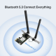 Mercusys MA80XE AX3000 Wi-Fi 6 Bluetooth 5.3 PCIe Adapter Mercusys MA80XE AX3000 Wi-Fi 6 Bluetooth 5.3 PCIe Adapter