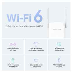 Mercusys ME60X AX1500 Wi-Fi 6 Range Extender