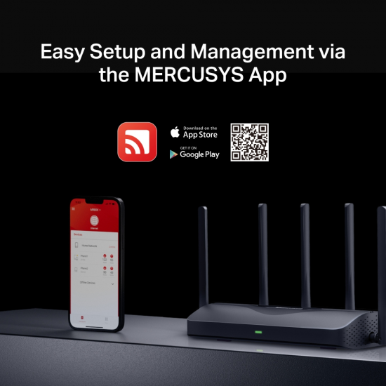 Mercusys MR47BE BE9300 Tri-Band Wi-Fi 7 Router Mercusys MR47BE BE9300 Tri-Band Wi-Fi 7 Router
