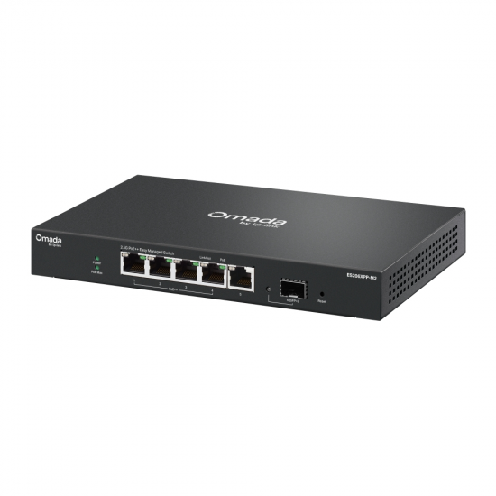 TP-Link ES206XPP-M2 Omada 5-Port 2.5G BASE-T and 1-Port 10GE SFP+ Easy Managed Switch with 4-Port PoE++