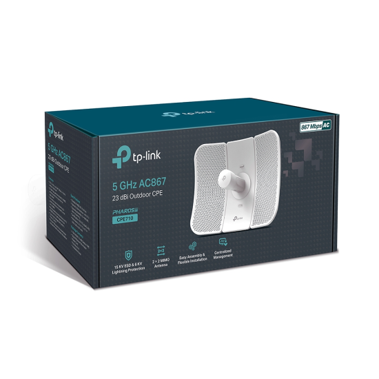 TP-Link CPE710 5GHz AC 867Mbps 23dBi Outdoor CPE TP-Link CPE710 5GHz AC 867Mbps 23dBi Outdoor CPE