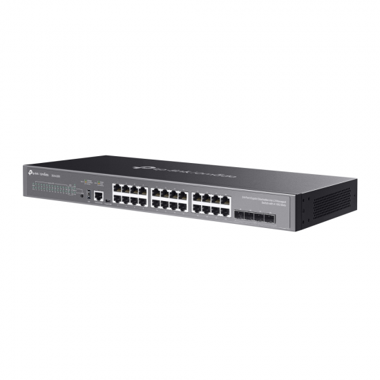 TP-Link SG5428X Omada 24-Port Gigabit Stackable Lite L3 Managed Switch with 4× 10G Slots TP-Link SG5428X Omada 24-Port Gigabit Stackable Lite L3 Managed Switch with 4× 10G Slots