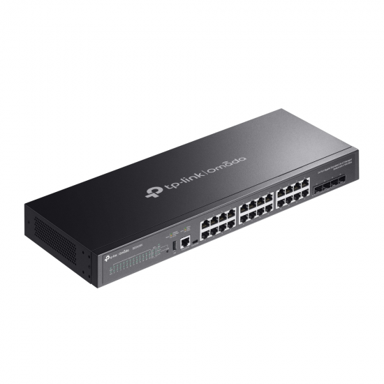 TP-Link SG5428X Omada 24-Port Gigabit Stackable Lite L3 Managed Switch with 4× 10G Slots TP-Link SG5428X Omada 24-Port Gigabit Stackable Lite L3 Managed Switch with 4× 10G Slots