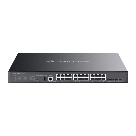 TP-Link SG5428XMPP Omada 24-Port Gigabit Stackable Lite L3 Managed PoE++ Switch with 4× 10G Slots TP-Link SG5428XMPP Omada 24-Port Gigabit Stackable Lite L3 Managed PoE++ Switch with 4× 10G Slots