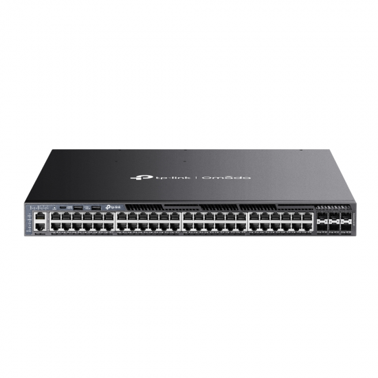 TP-Link SG6654XHP Omada 48-Port Gigabit Stackable L3 Managed PoE+ Switch with 6 10G Slots TP-Link SG6654XHP Omada 48-Port Gigabit Stackable L3 Managed PoE+ Switch with 6 10G Slots