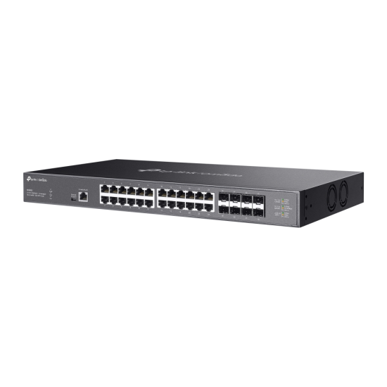 TP-Link SX3832 Omada 24-Port 10GBASE-T L2+ Managed Switch with 8 10GE SFP+ Slots TP-Link SX3832 Omada 24-Port 10GBASE-T L2+ Managed Switch with 8 10GE SFP+ Slots