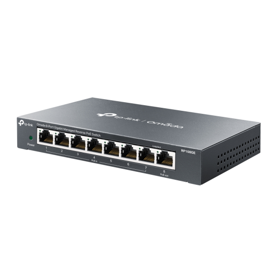 TP-Link TL-RP108GE 8-Port Gigabit Managed Reverse PoE Switch TP-Link TL-RP108GE 8-Port Gigabit Managed Reverse PoE Switch
