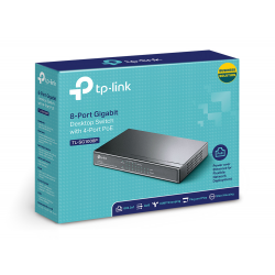 TP-Link TL-SG1008P 8-Port Gigabit Desktop Switch with 4-Port PoE TP-Link TL-SG1008P 8-Port Gigabit Desktop Switch with 4-Port PoE