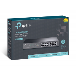 TP-Link TL-SG1016PE 16-Port Gigabit Easy Smart PoE Switch with 8-Port PoE+ TP-Link TL-SG1016PE 16-Port Gigabit Easy Smart PoE Switch with 8-Port PoE+