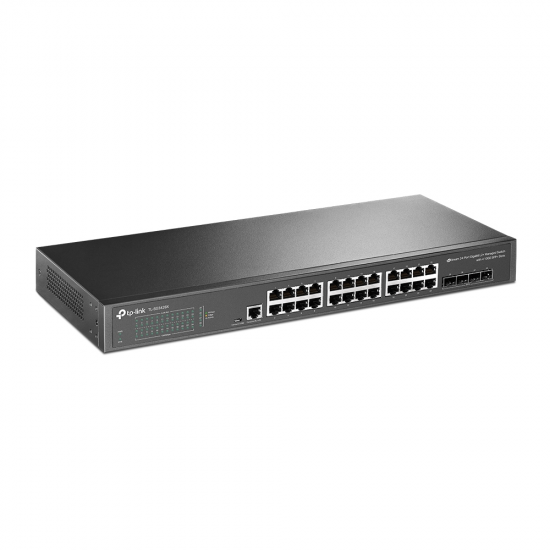 TP-Link TL-SG3428X JetStream 24-Port Gigabit L2+ Managed Switch with 4 10GE SFP+ Slots TP-Link TL-SG3428X JetStream 24-Port Gigabit L2+ Managed Switch with 4 10GE SFP+ Slots