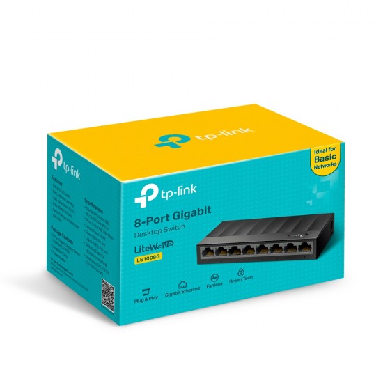 TP-Link LS1008G 8-Port 10/100/1000Mbps Desktop Switch TP-Link LS1008G 8-Port 10/100/1000Mbps Desktop Switch