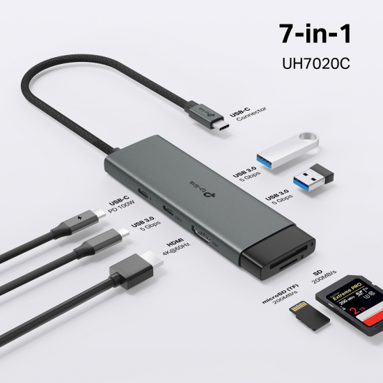 TP-Link UH7020C USB Type-C 7 in 1 Hub