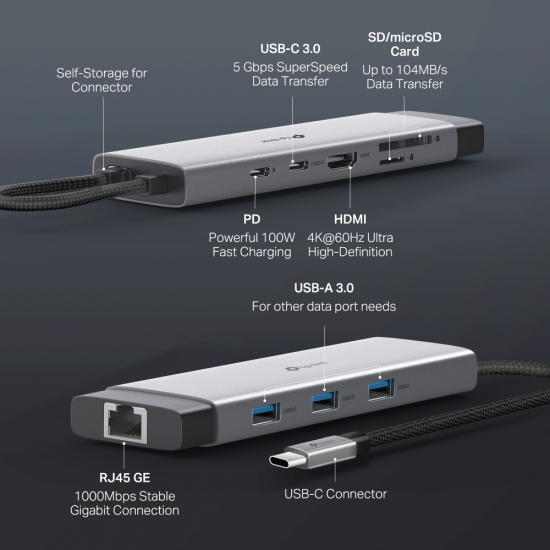 TP-Link UH9120C USB Type-C 9-Port Hub
