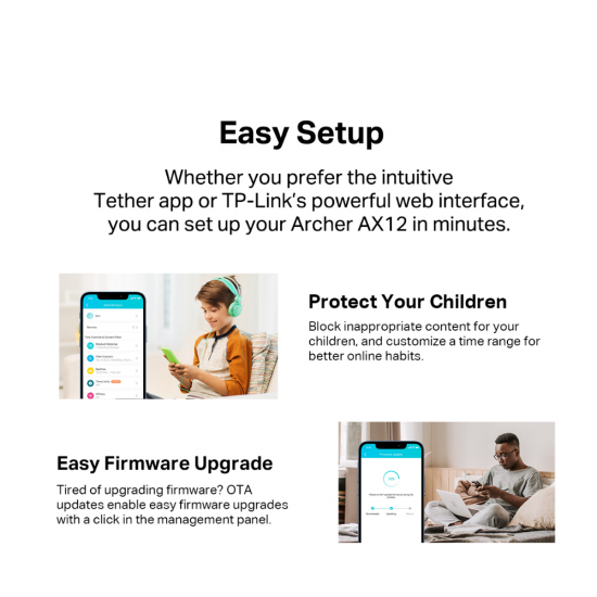 TP-Link Archer AX12 AX1500 Wi-Fi 6 Router TP-Link Archer AX12 AX1500 Wi-Fi 6 Router