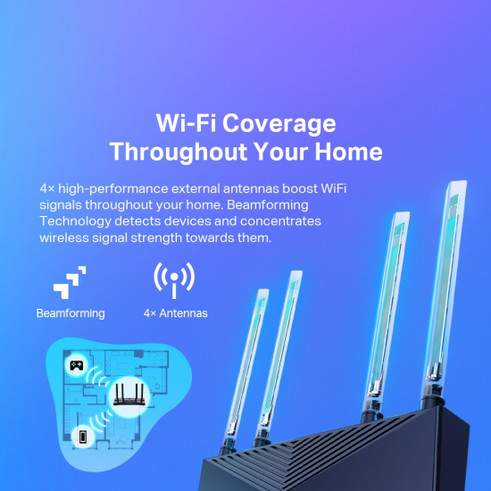 TP-Link Archer AX23 AX1800 Dual-Band Wi-Fi 6 Router TP-Link Archer AX23 AX1800 Dual-Band Wi-Fi 6 Router