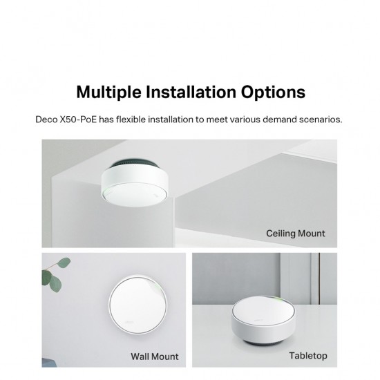 TP-Link Deco X50-PoE AX3000 Whole Home Mesh WiFi 6 System with PoE