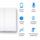 TP-LINK Tapo S220 Smart Light Switch, 2-Gang 1-Way