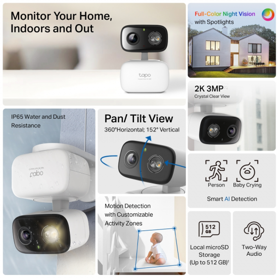 TP-Link Tapo C216 Indoor/Outdoor Home Security Wi-Fi Camera