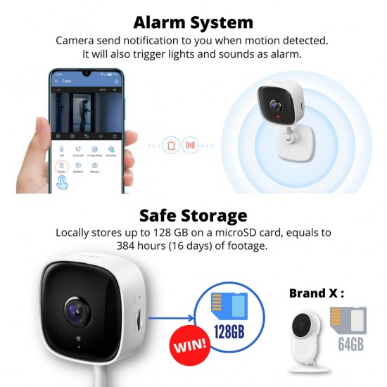  TP-Link Tapo C100 Home Security Wi-Fi Camera