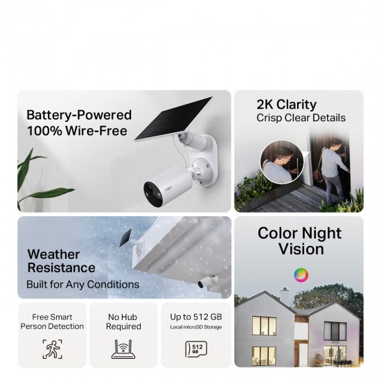 TP-Link Tapo C410 KIT Solar-Powered Security Camera Kit TP-Link Tapo C410 KIT Solar-Powered Security Camera Kit