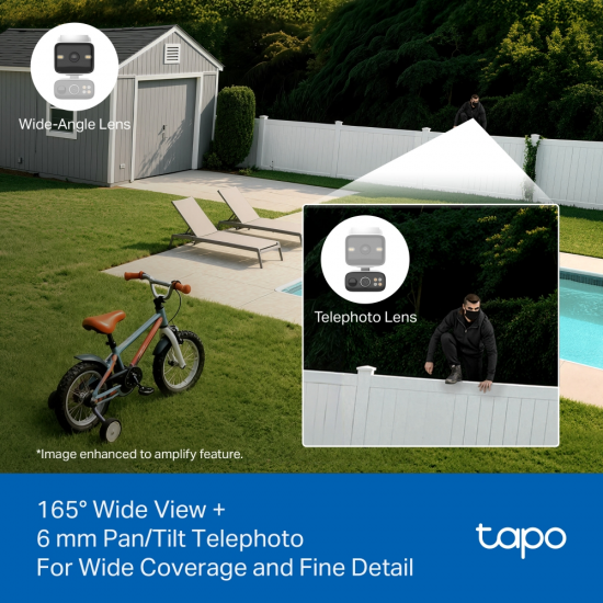 TP-Link Tapo C645D KIT Solar-Powered Dual-Lens Pan/Tilt Security Camera Kit