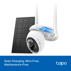  TP-Link Tapo C665G KIT Solar-Powered Pan/Tilt Wi-Fi/4G LTE Security Camera Kit