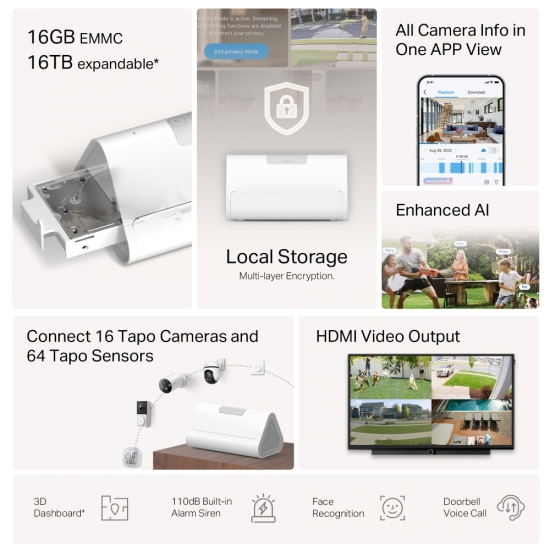 TP-Link Tapo H500 Smart HomeBase TP-Link Tapo H500 Smart HomeBase