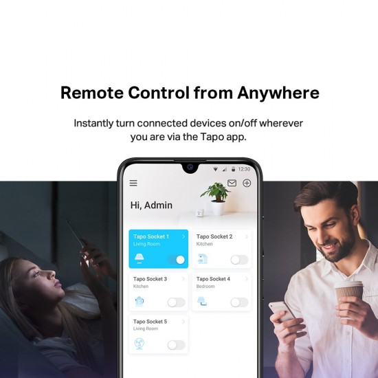 TP-Link Tapo P110 Mini Smart Wi-Fi Socket, Energy Monitoring 
