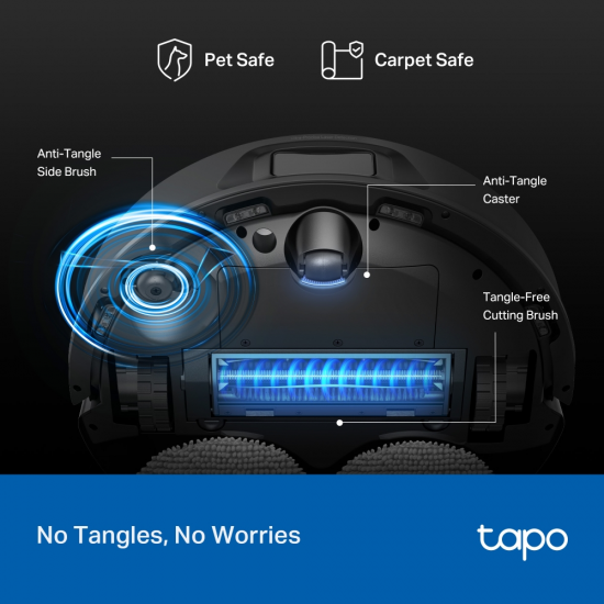 TP-Link Tapo RV50 Pro Omni Robot Vacuum & Mop + Advanced Self-Cleaning Docking Station TP-Link Tapo RV50 Pro Omni Robot Vacuum & Mop + Advanced Self-Cleaning Docking Station