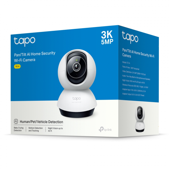 TP-Link TC74 Pan/Tilt AI Home Security Wi-Fi Camera TP-Link TC74 Pan/Tilt AI Home Security Wi-Fi Camera