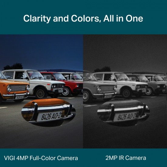 TP-Link VIGI C540 VIGI 4MP Outdoor Full-Color Pan Tilt Network Camera TP-Link VIGI C540 VIGI 4MP Outdoor Full-Color Pan Tilt Network Camera