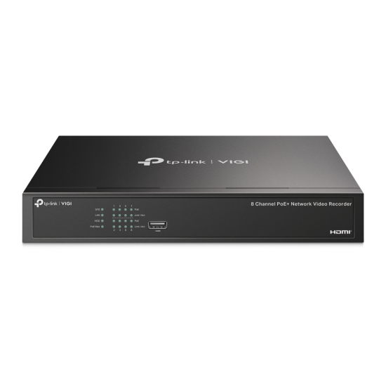TP-Link VIGI NVR1008H-8MP VIGI 8 Channel PoE+ Network Video Recorder