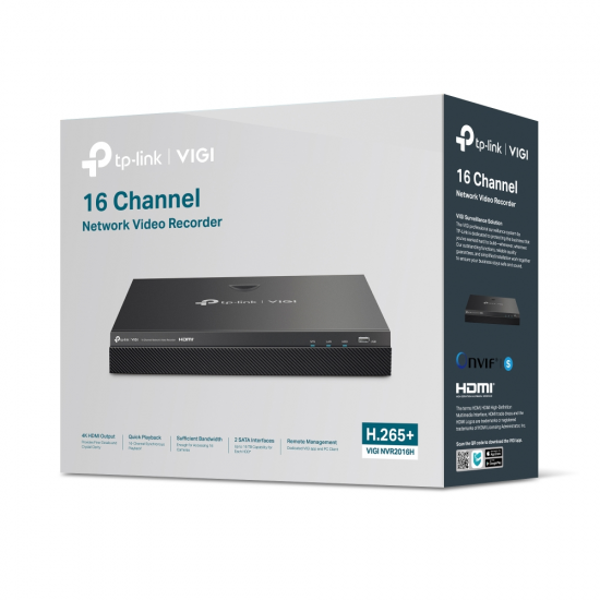 TP-Link VIGI NVR2016H VIGI 16 Channel Network Video Recorder