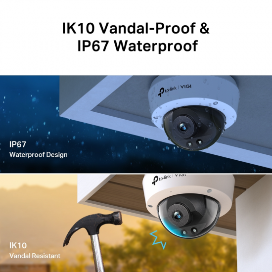 TP-Link VIGI C230I VIGI 3MP IR Dome Network Camera TP-Link VIGI C230I VIGI 3MP IR Dome Network Camera