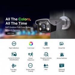TP-Link VIGI C350 VIGI 5MP Outdoor Full-Color Bullet Network Camera TP-Link VIGI C350 VIGI 5MP Outdoor Full-Color Bullet Network Camera