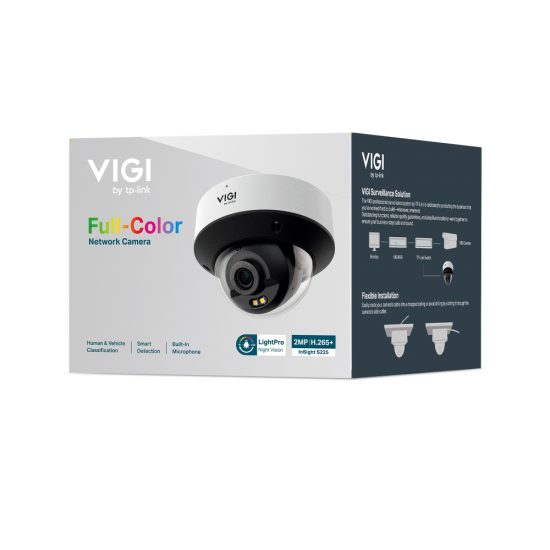 TP-Link InSight S225 VIGI 2MP Full-Color Dome Network Camera
